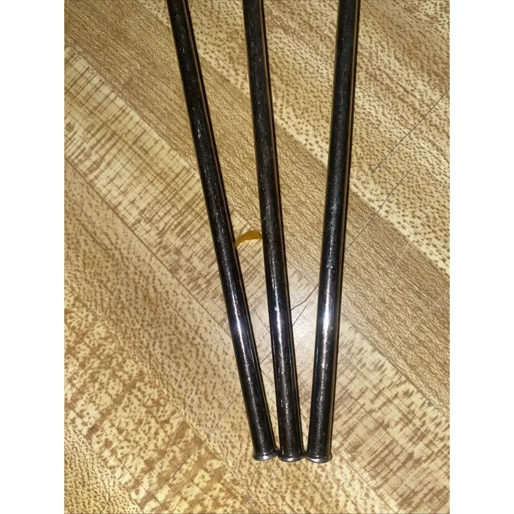 Set of 3 Vintage Silverplate Ice Tea Mint Julep Straw Stirrer Long Spoons 7.25”